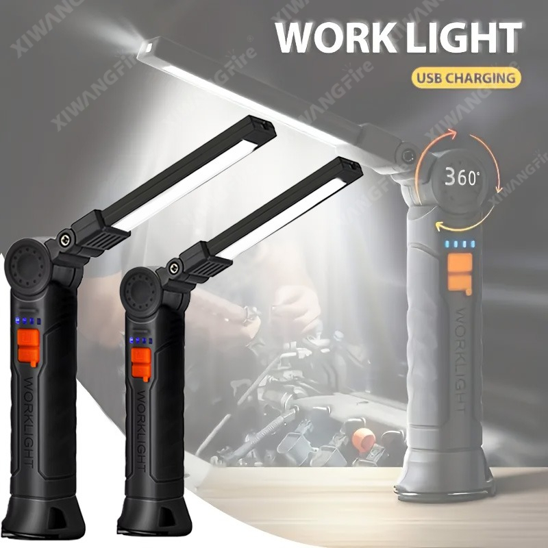 Outdoor Adventure Trips - Rechargeable LED Flashlight Work Light with
