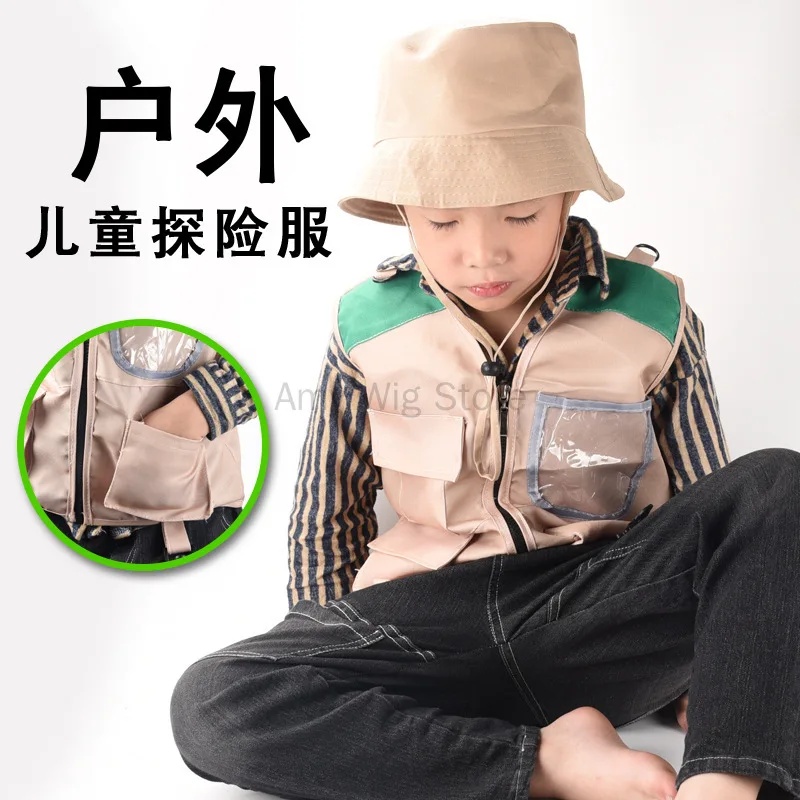 Outdoor Adventure Boys - COSKids Safari Explorer Vest & Hat