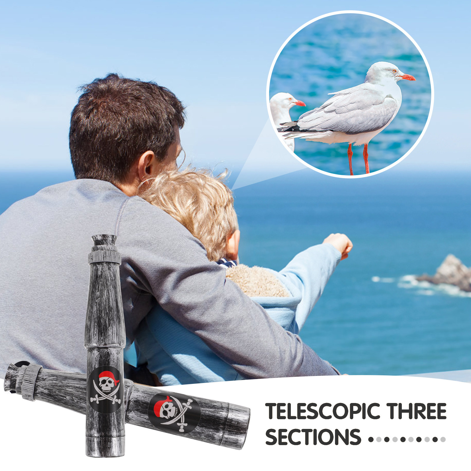 6Pcs Kids Pirate Monocular Tel - đánh giá và giá Outdoor Adventure Kids Party