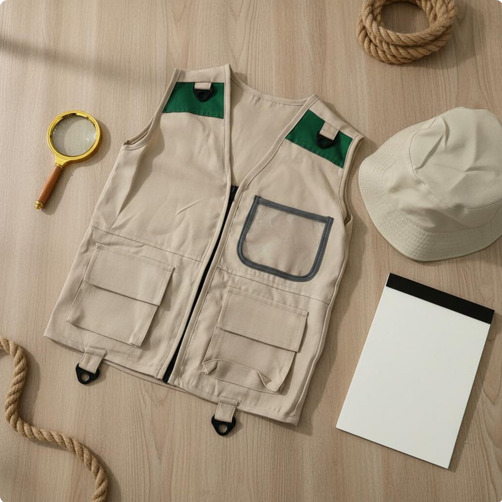 Kids Explorer Vest & Hat Set M - đánh giá và giá Outdoor Adventure Kids Party