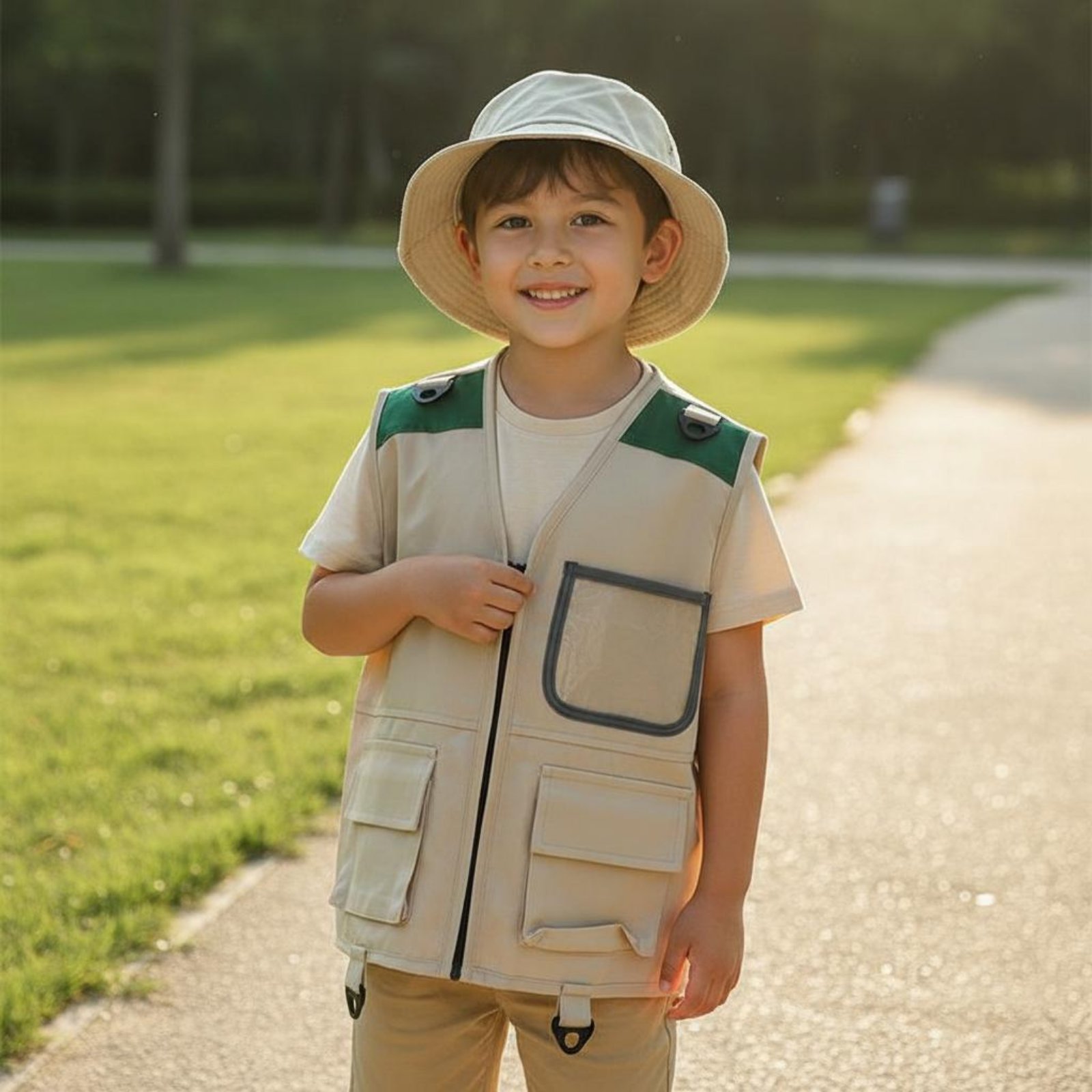 Kids Explorer Vest & Hat Set M - đánh giá và giá Outdoor Adventure Kids Party