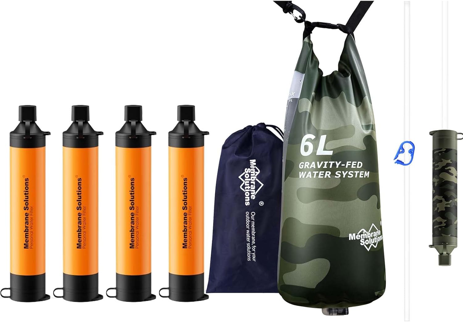 Pro 6L Camo Gravity Water Filt - đánh giá và giá Water Filter Straw