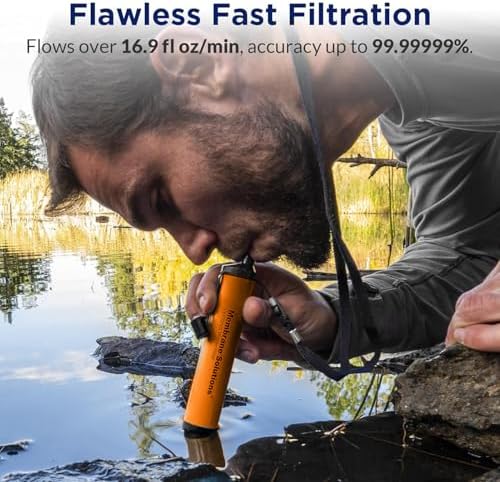 Pro 6L Camo Gravity Water Filt - đánh giá và giá Water Filter Straw
