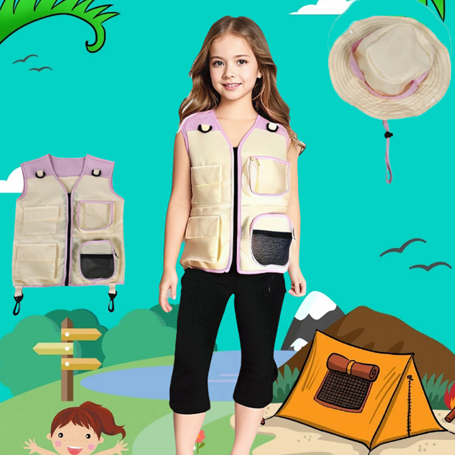 Children Explorer Vest Hat Sui - đánh giá và giá Outdoor Adventure Kids Party