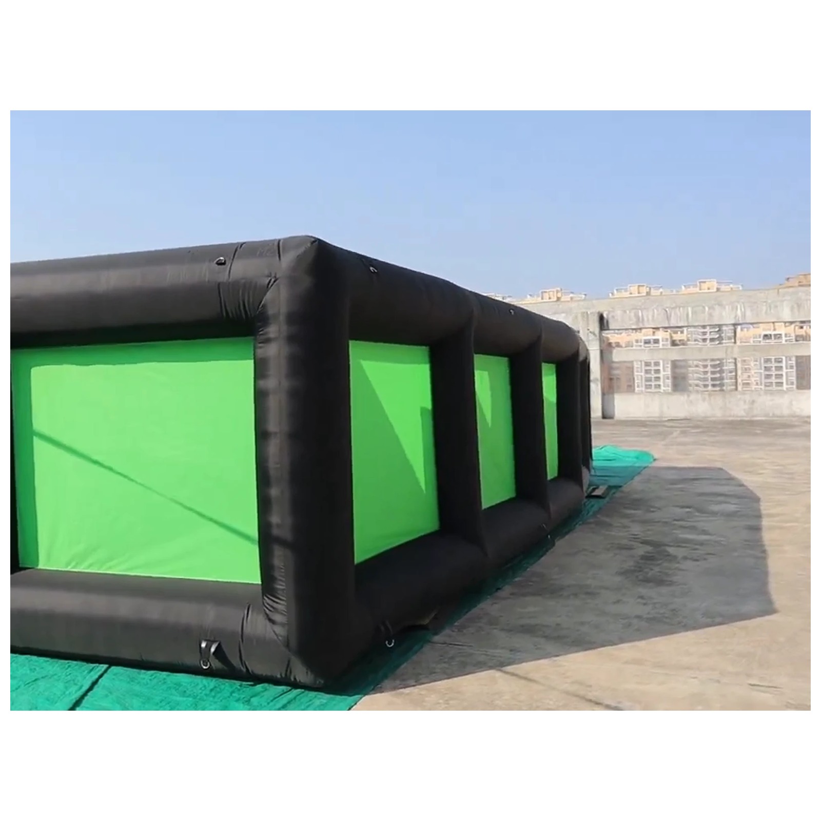 Mê cung bơm hơi ngoài trời màu - đánh giá và giá Outdoor Adventure Kids Party