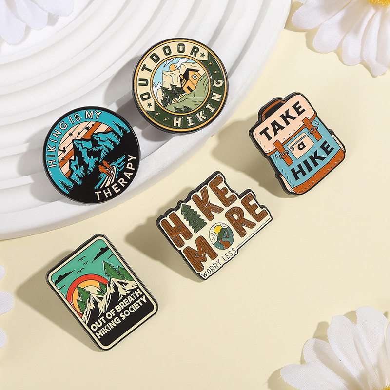 5pcs/set Outdoor Hiking Enamel - đánh giá và giá Outdoor Adventure Friends