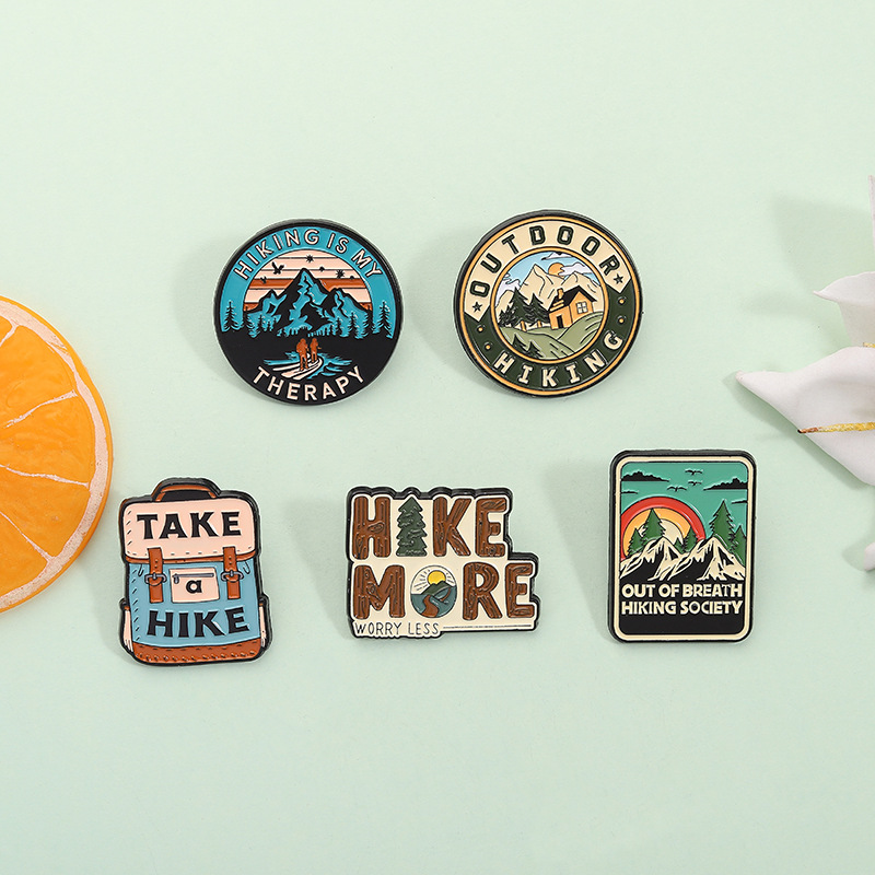 5pcs/set Outdoor Hiking Enamel - đánh giá và giá Outdoor Adventure Friends