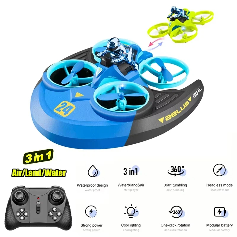 3-in-1 Land Air Sea RC Aircraf - đánh giá và giá Outdoor Adventure Boys