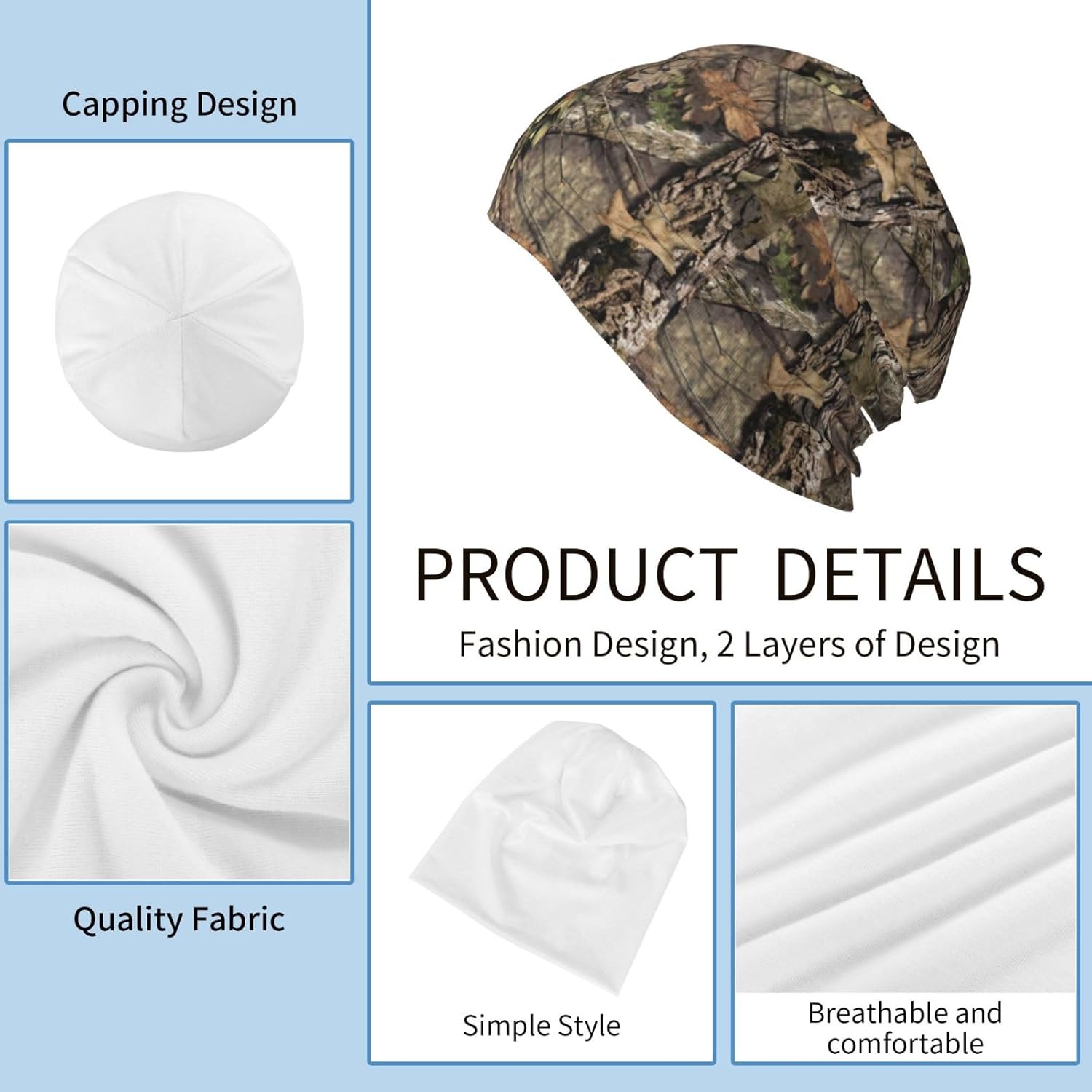 Leaf - Camo Print Beanie, Soft - đánh giá và giá Outdoor Adventure Friends