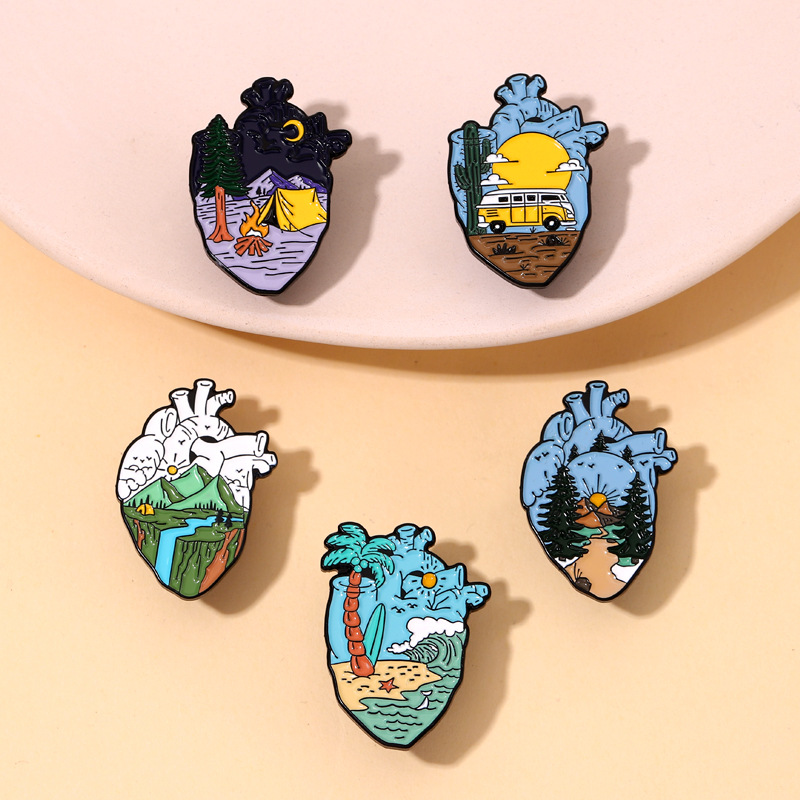 Adventure Heart Enamel Pins De - đánh giá và giá Outdoor Adventure Friends
