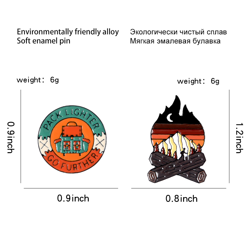 Outdoors Bonfire Enamel Pin Cu - đánh giá và giá Outdoor Adventure Friends