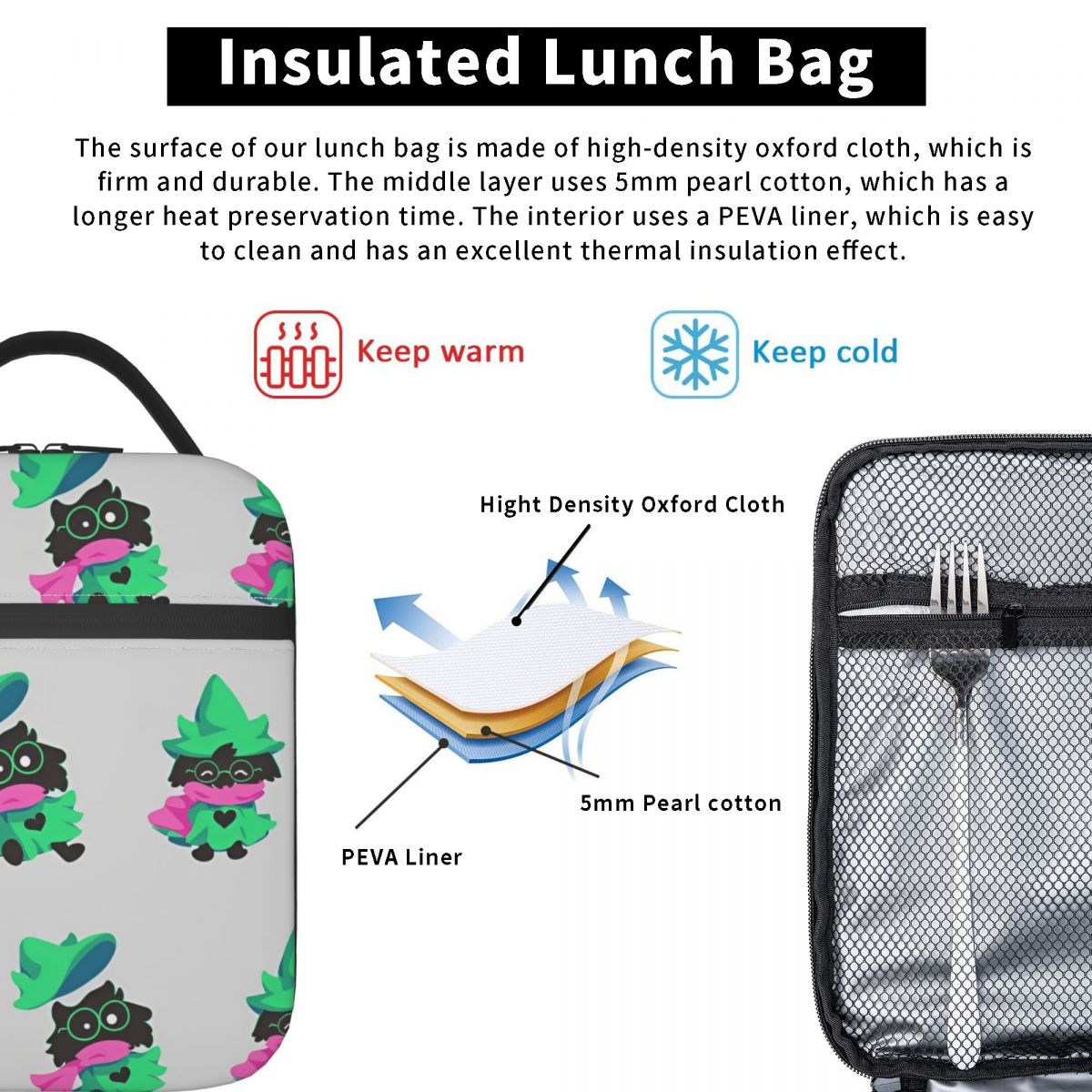 Deltarune Insulated Lunch Bags - đánh giá và giá Outdoor Adventure Boys