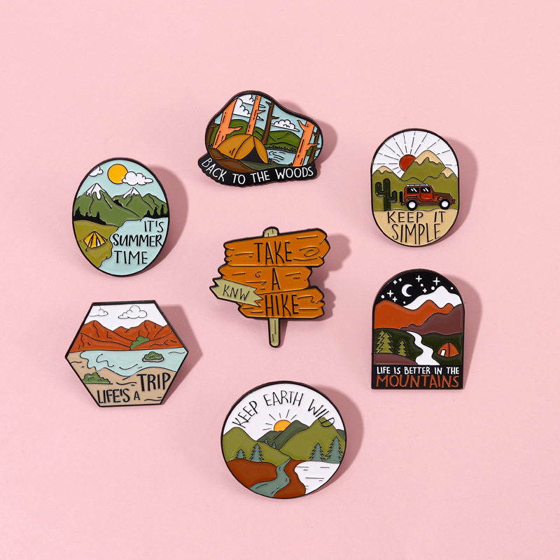 Camping Outdoors Enamel Pins C - đánh giá và giá Outdoor Adventure Friends