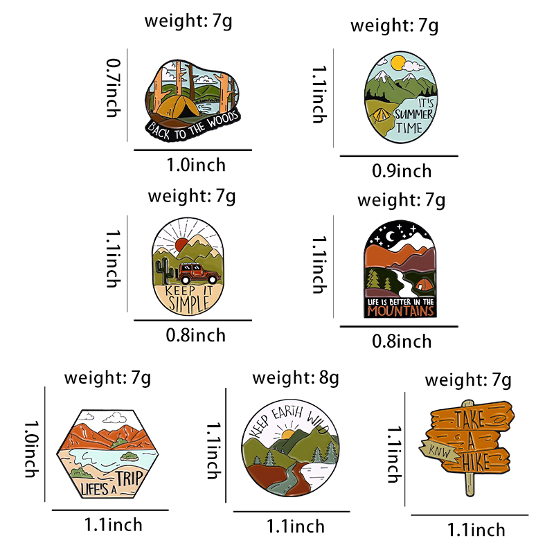 Camping Outdoors Enamel Pins C - đánh giá và giá Outdoor Adventure Friends